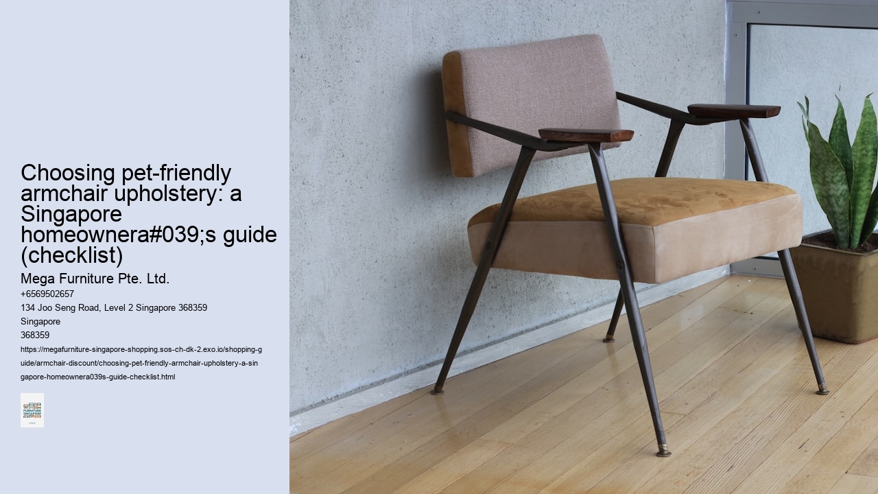 Choosing pet-friendly armchair upholstery: a Singapore homeownera#039;s guide (checklist)