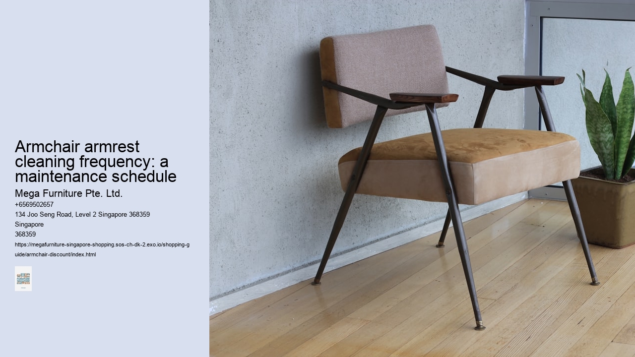 Armchair armrest cleaning frequency: a maintenance schedule