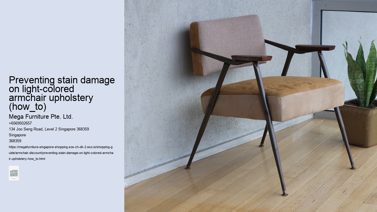 Preventing stain damage on light-colored armchair upholstery (how_to)