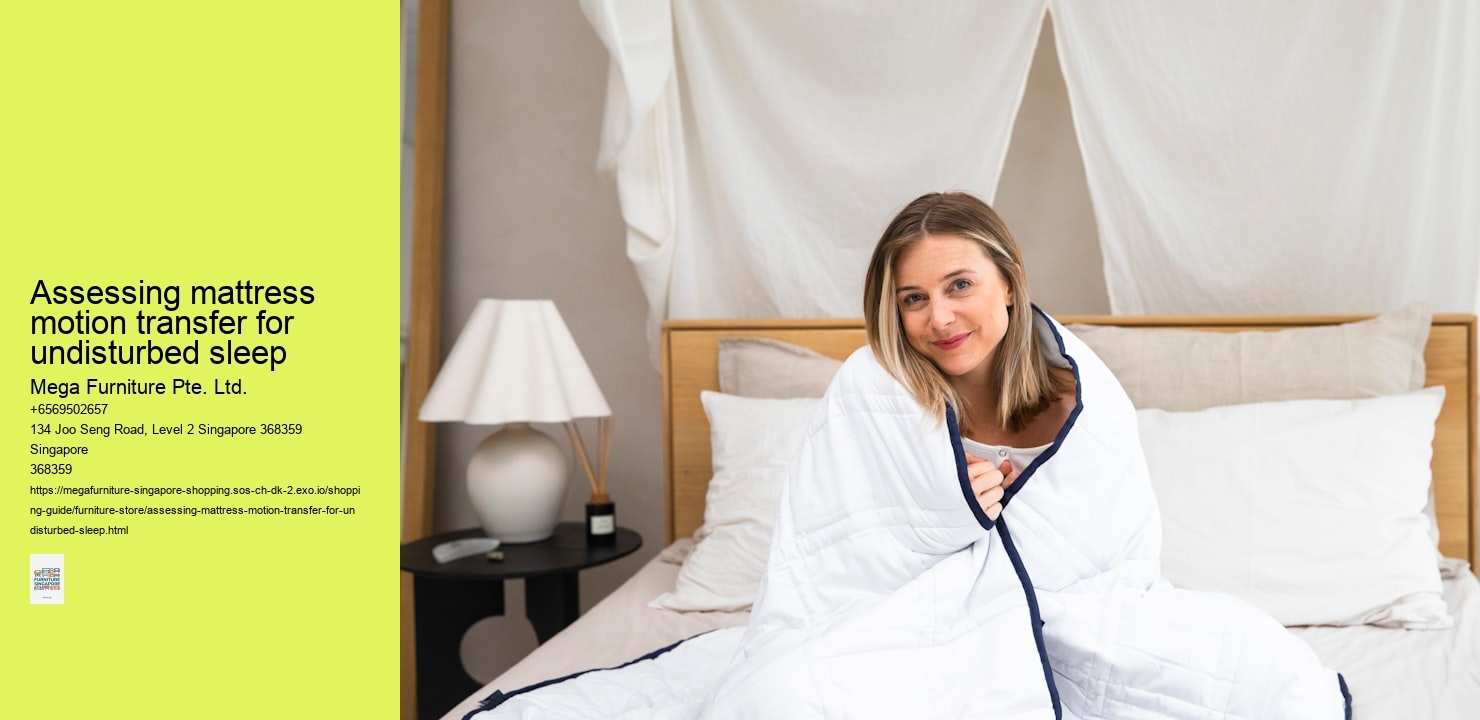 Assessing mattress motion transfer for undisturbed sleep