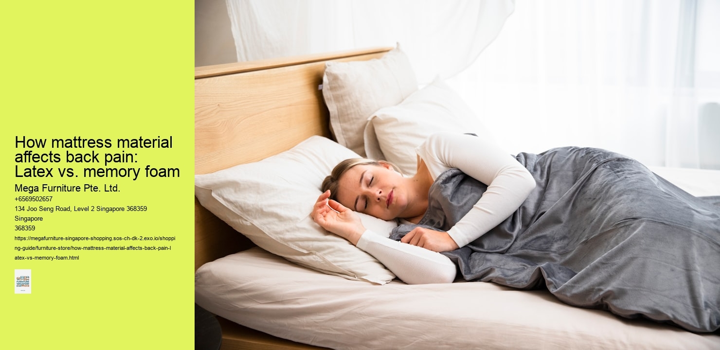 How mattress material affects back pain: Latex vs. memory foam