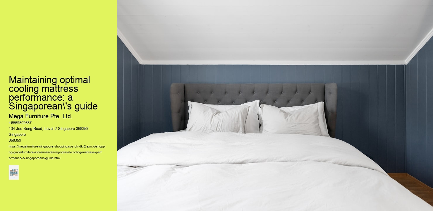Maintaining optimal cooling mattress performance: a Singaporean's guide