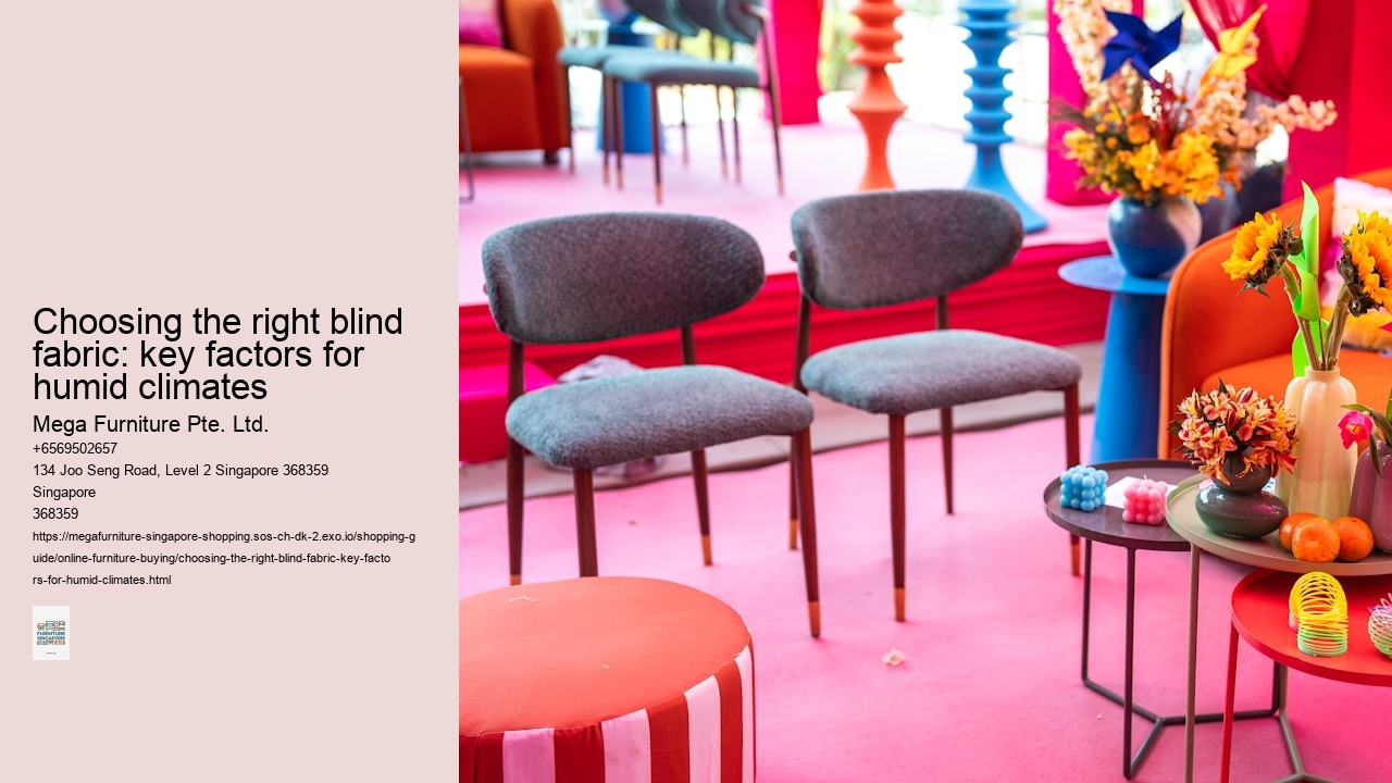 Choosing the right blind fabric: key factors for humid climates
