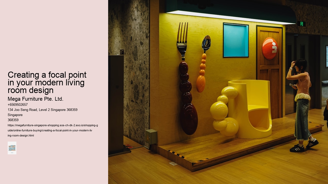 Creating a focal point in your modern living room design