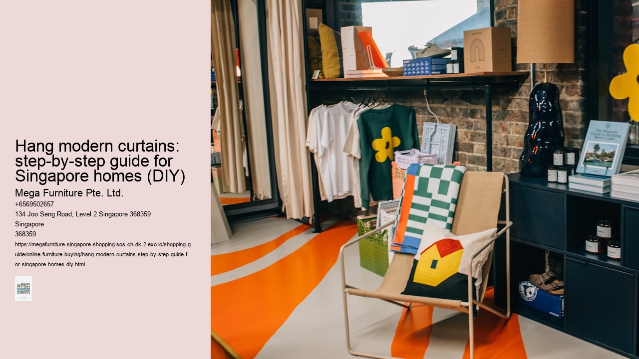 Hang modern curtains: step-by-step guide for Singapore homes (DIY)