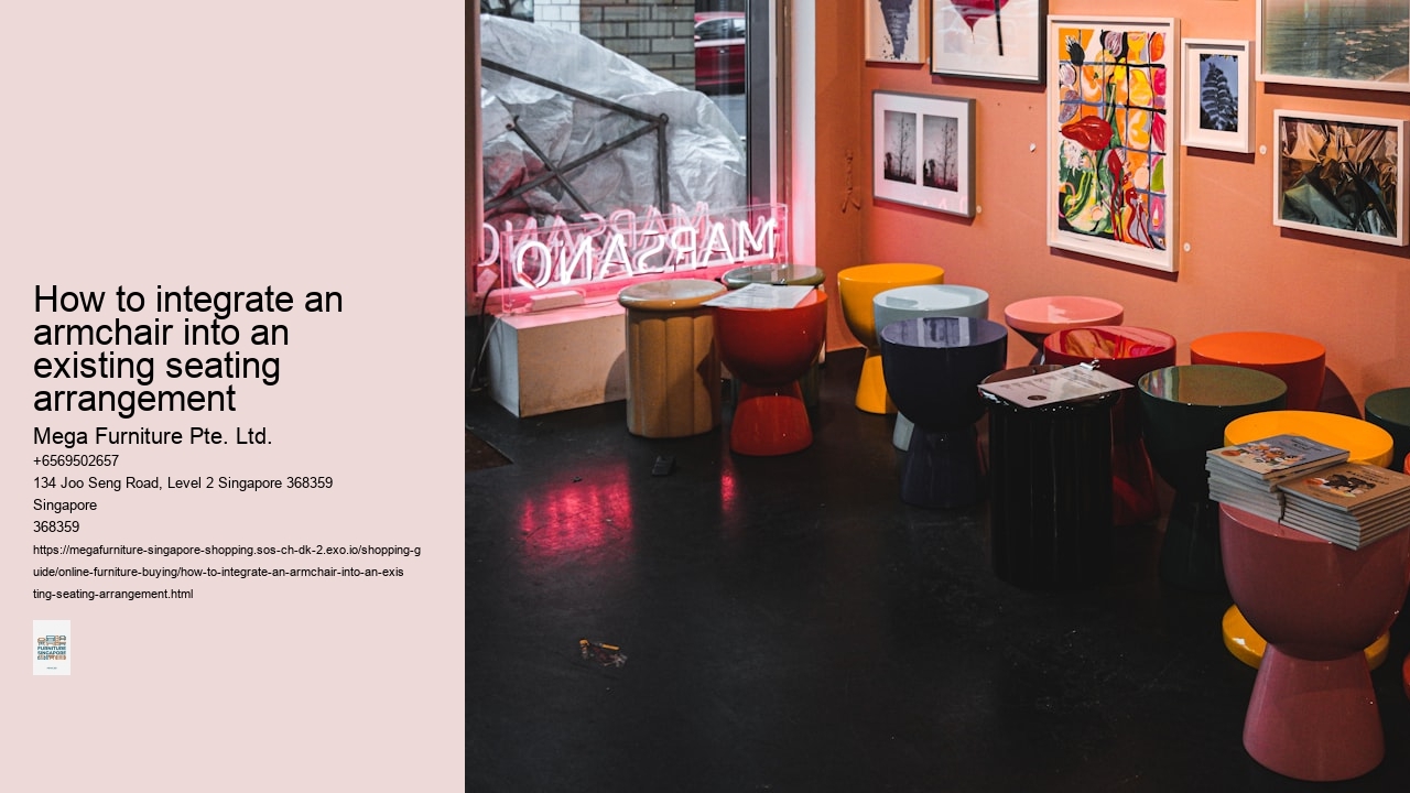 How to integrate an armchair into an existing seating arrangement
