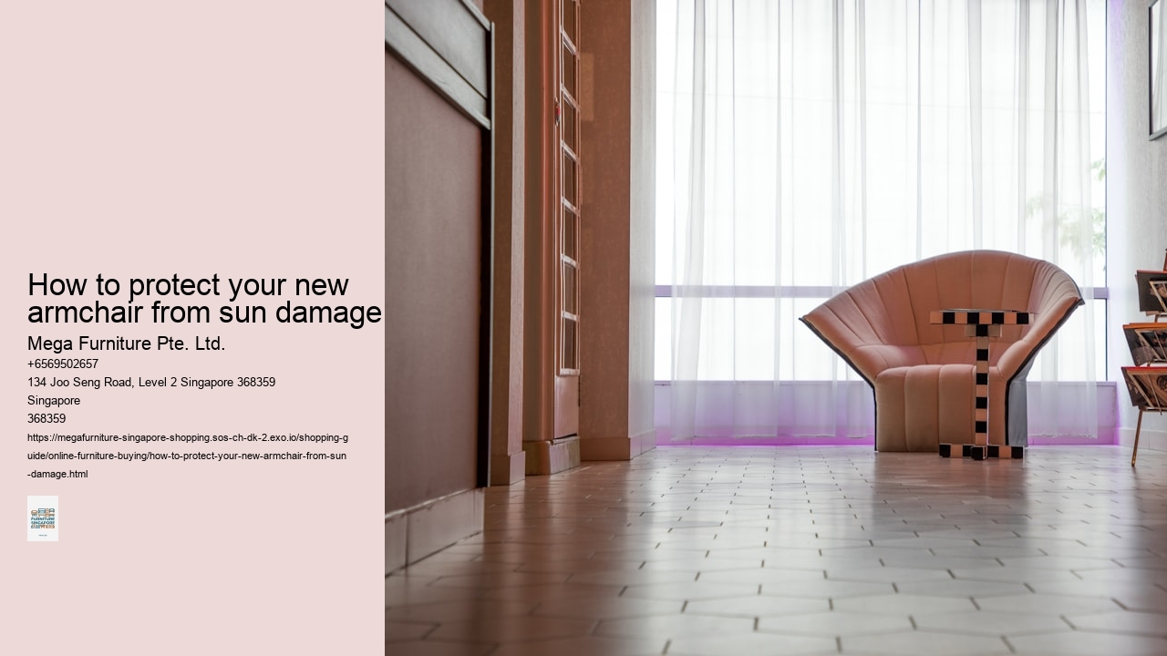 How to protect your new armchair from sun damage