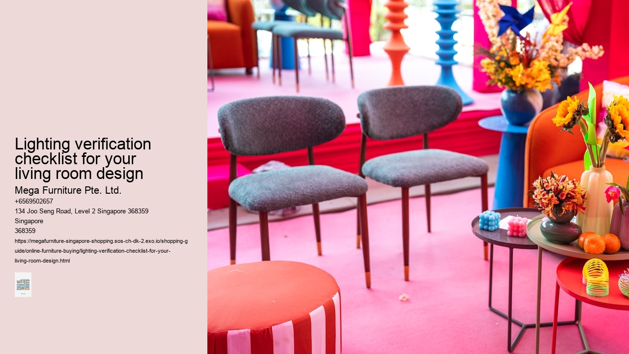 Lighting verification checklist for your living room design