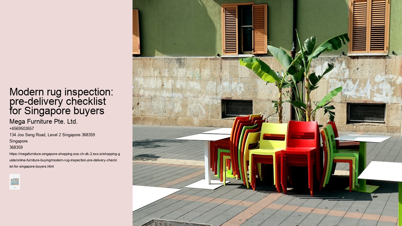 Modern rug inspection: pre-delivery checklist for Singapore buyers