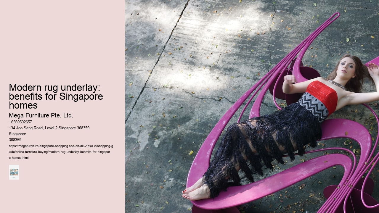 Modern rug underlay: benefits for Singapore homes