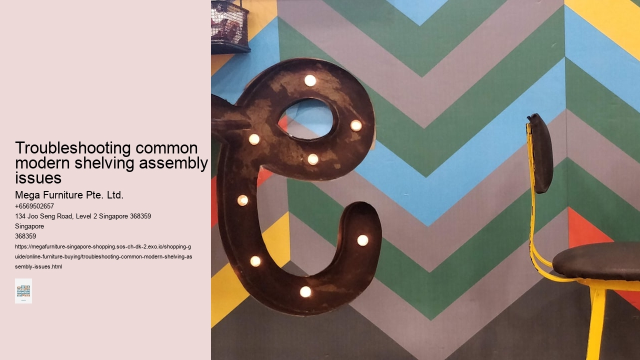 Troubleshooting common modern shelving assembly issues