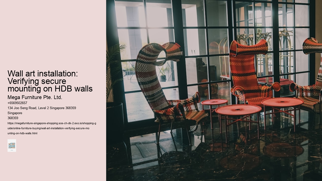 Wall art installation: Verifying secure mounting on HDB walls